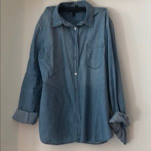 J Crew Chambray Boyfriend Shirt